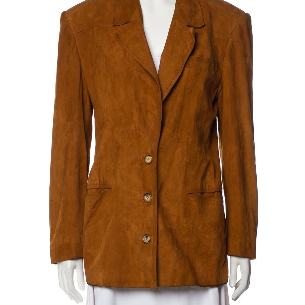 RARE 1980’s VINTAGE Gucci Women's Brown Suede Blazer